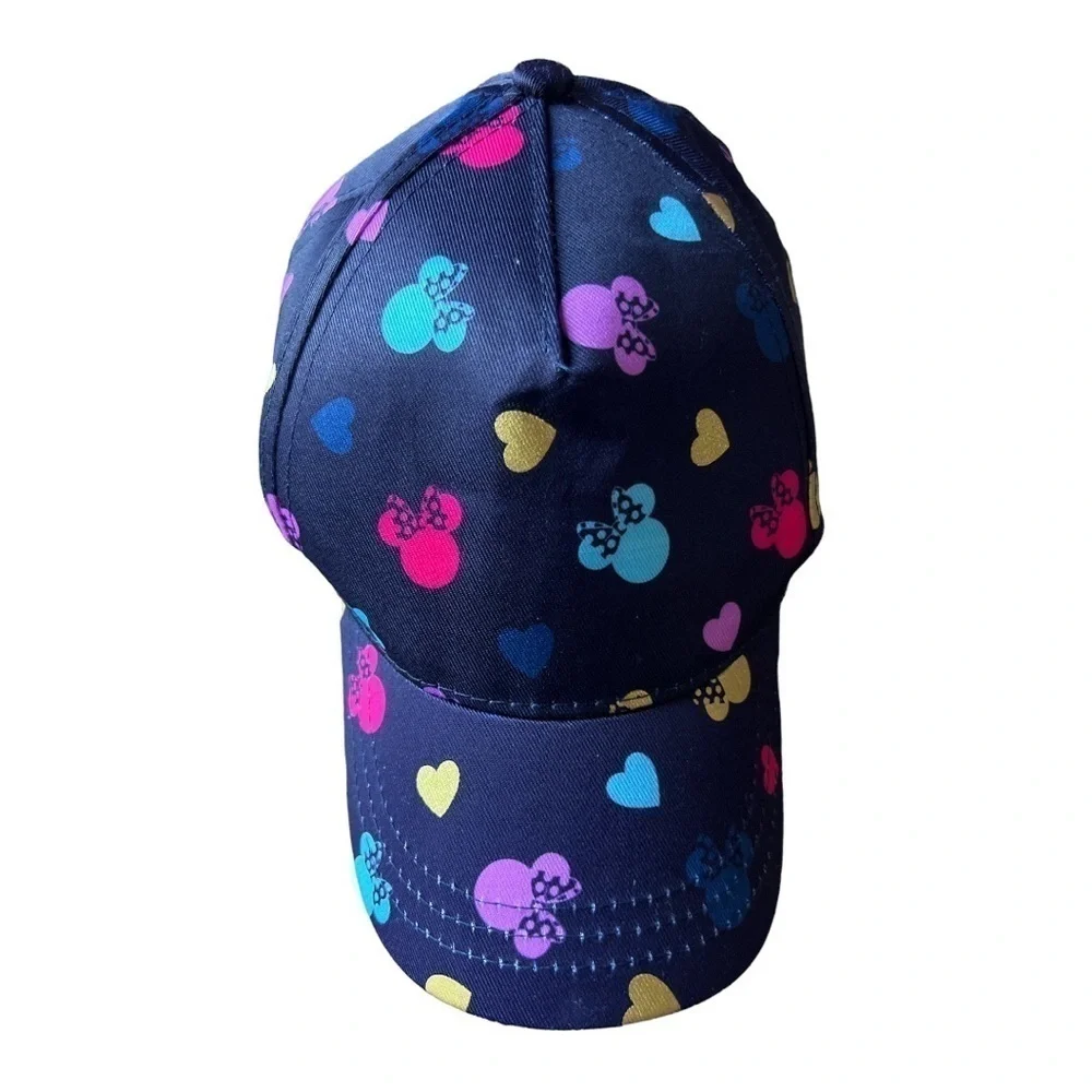 Disney Minnie Mouse Toddler OSFM All Over Minnie Hearts Multicolor SnapBack Hat